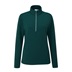 Ping Lyla half zip ribbed damska bluza fleece, zielona
