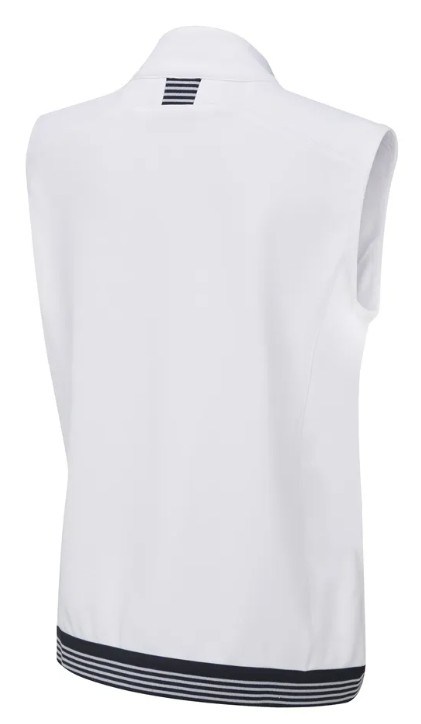 PING Dot Fleece damska kamizelka, biało/granatowa