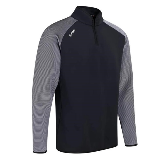 Ping Strio Performance Midlayer męska bluza, czarno/biała