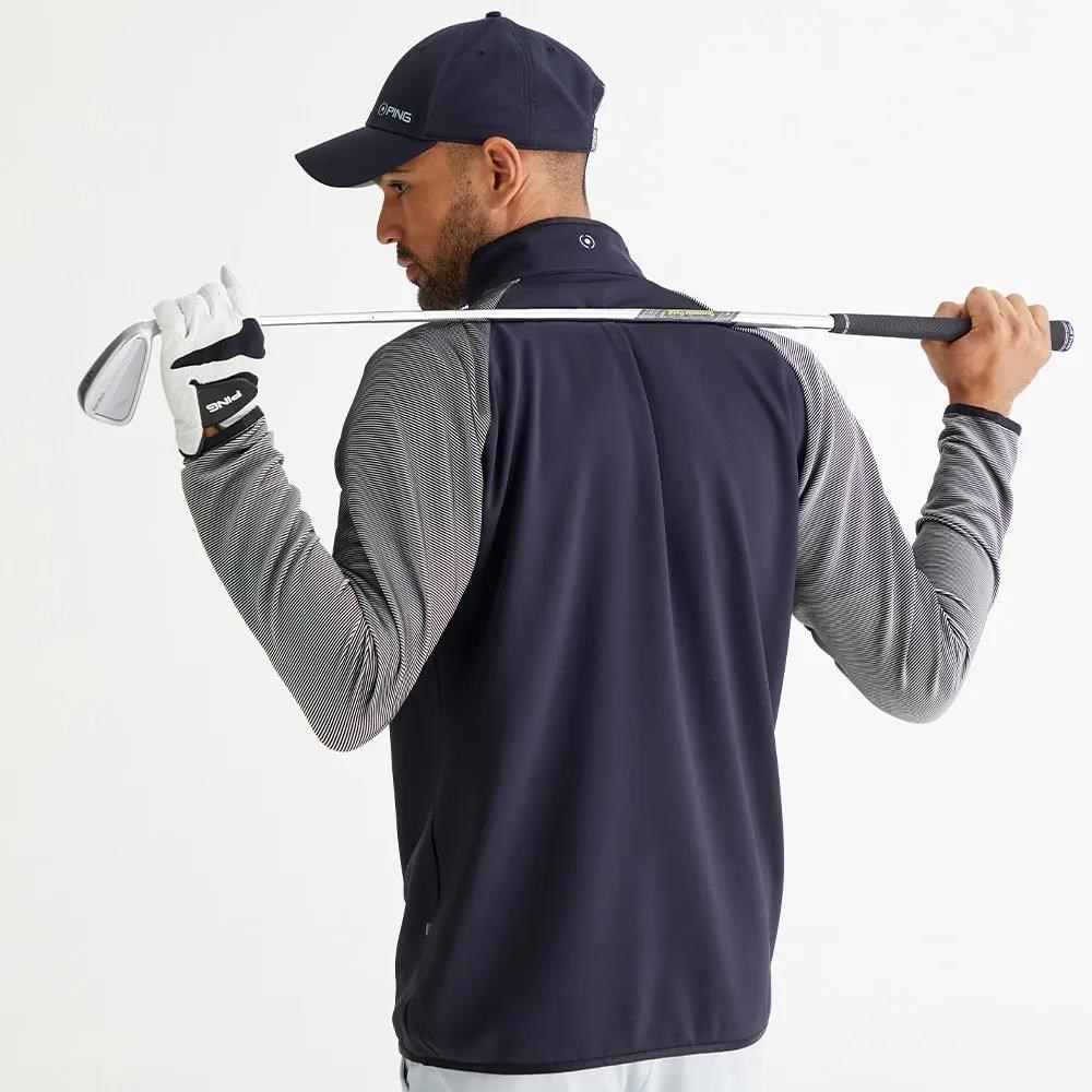 Ping Strio Performance Midlayer męska bluza, czarno/biała