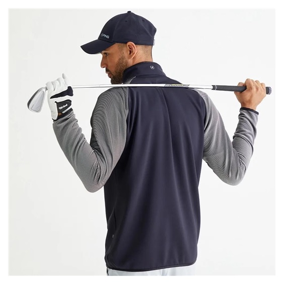 Ping Strio Performance Midlayer męska bluza, czarno/biała