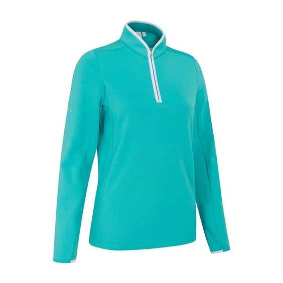 Ping Abigale Performance Fleece damska bluza, turkusowa