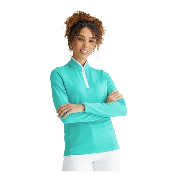 Ping Abigale Performance Fleece damska bluza, turkusowa