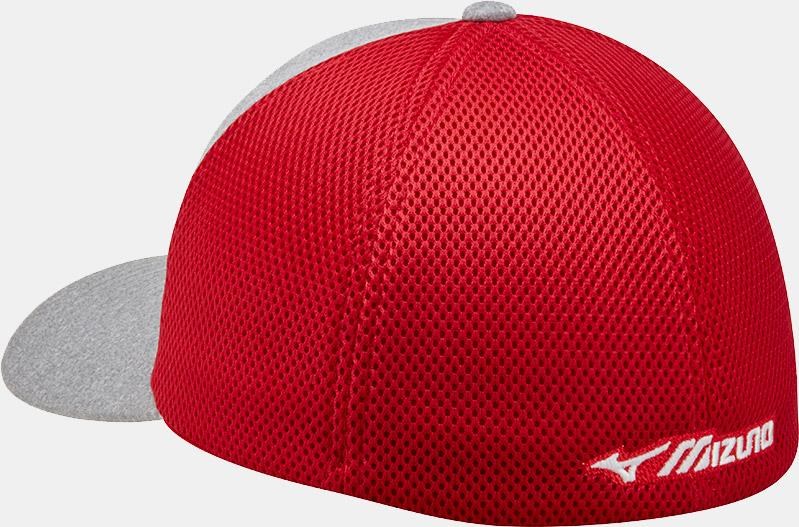 Mizuno Fitted Meshback męska czapka z daszkiem, czerwono/granatowa