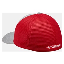 Mizuno Fitted Meshback męska czapka z daszkiem, czerwono/granatowa