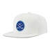 Mizuno Crossed Clubs Snapback męska czapka z daszkiem, biała