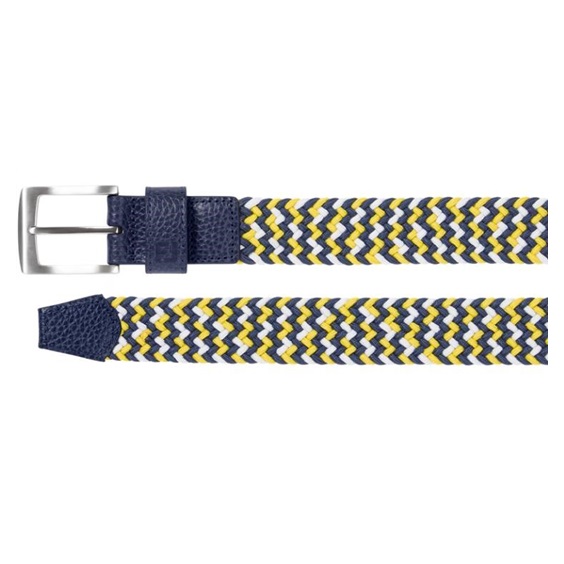 FootJoy Braided pasek, navy/white/taxi