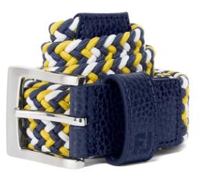 FootJoy Braided pasek, navy/white/taxi
