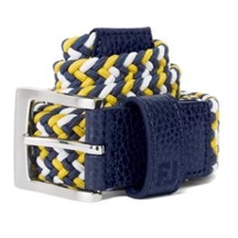FootJoy Braided pasek, navy/white/taxi