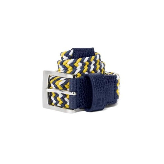FootJoy Braided pasek, navy/white/taxi