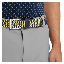 FootJoy Braided pasek, navy/white/taxi