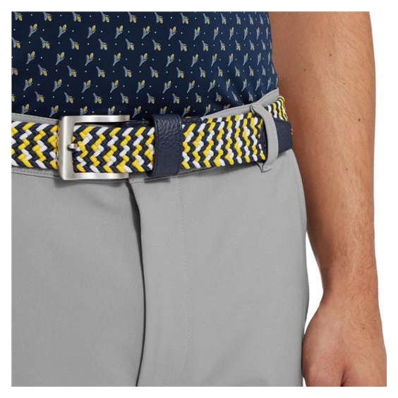 FootJoy Braided pasek, navy/white/taxi
