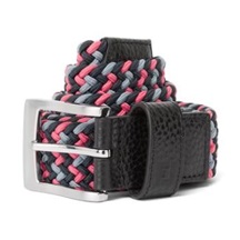 FootJoy Braided pasek, black/flint/hibiscus