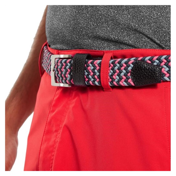 FootJoy Braided pasek, black/flint/hibiscus