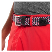 FootJoy Braided pasek, black/flint/hibiscus