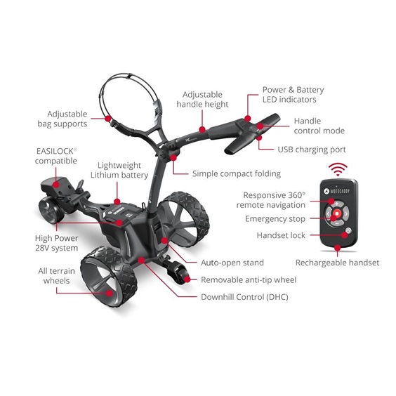 Motocaddy ME REMOTE wózek elektryczny, Ultra Lithium
