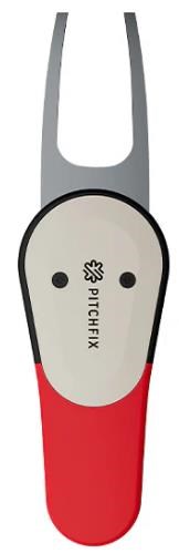 Pitchfix Icon pitchfork z markerem, czerwone