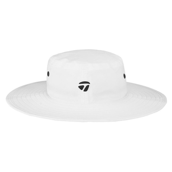 TaylorMade Metal Eyelit Bucket Hat męski kapelusz, biały