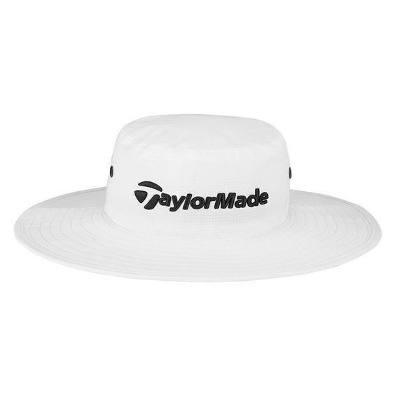 TaylorMade Metal Eyelit Bucket Hat męski kapelusz, biały
