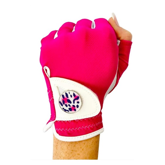 Best of Golf America Half Finger damska rękawica golfowa, różowa