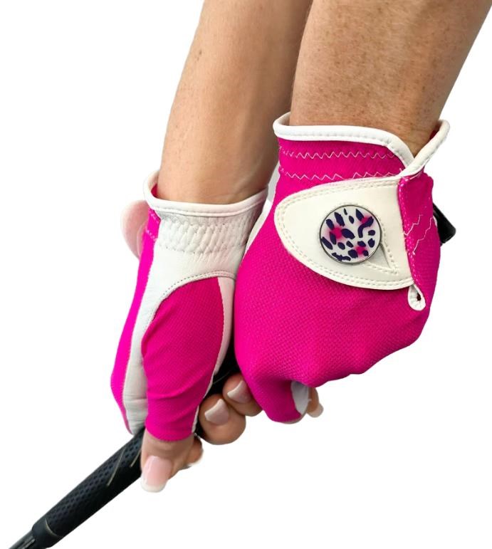 Best of Golf America Half Finger damska rękawica golfowa, różowa