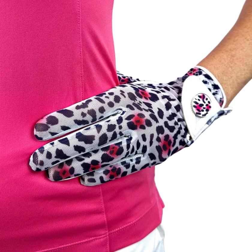 Best of Golf America Ladybird damska rękawiczka golfowa, biało/różowa