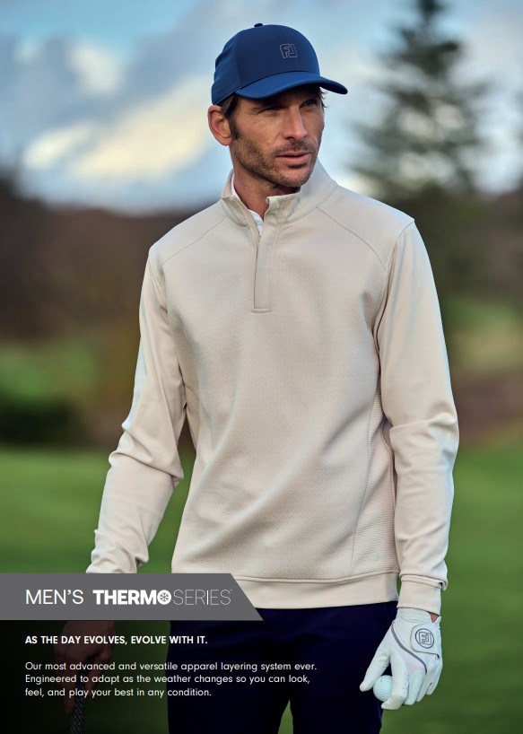 Footjoy ThermoSeries Ottoman Midlayer męska bluza, stone