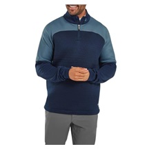 FootJoy ThermoSeries Jacquard Midlayer męska bluza, navy slate