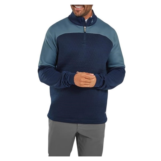 FootJoy ThermoSeries Jacquard Midlayer męska bluza, navy slate