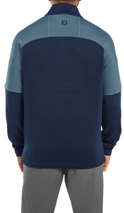 FootJoy ThermoSeries Jacquard Midlayer męska bluza, navy slate