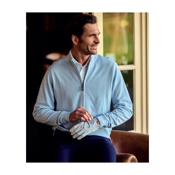 FootJoy DRIRELEASE FULL-ZIP LINED męski sweter, skyway