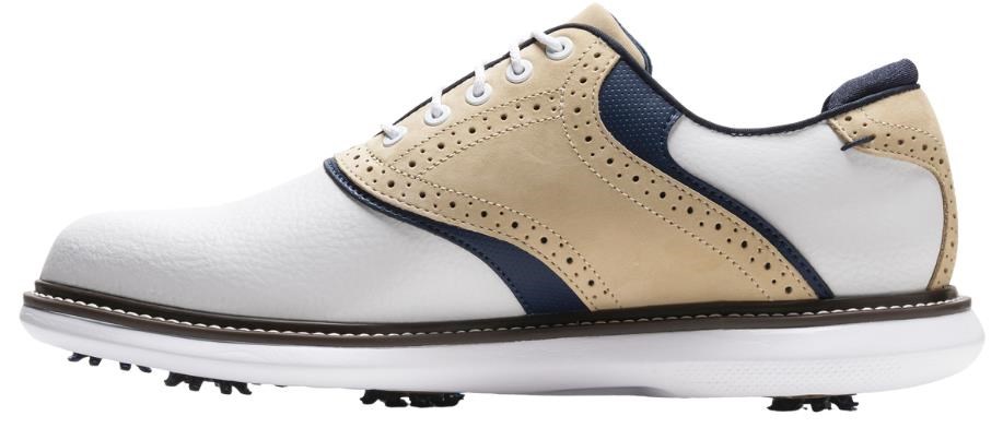 FootJoy Traditions męskie buty golfowe, biało/beżowe