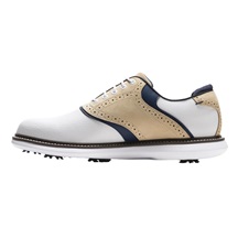 FootJoy Traditions męskie buty golfowe, biało/beżowe