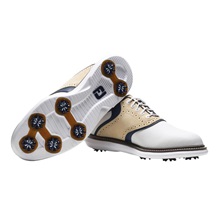 FootJoy Traditions męskie buty golfowe, biało/beżowe