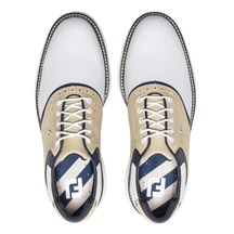 FootJoy Traditions męskie buty golfowe, biało/beżowe