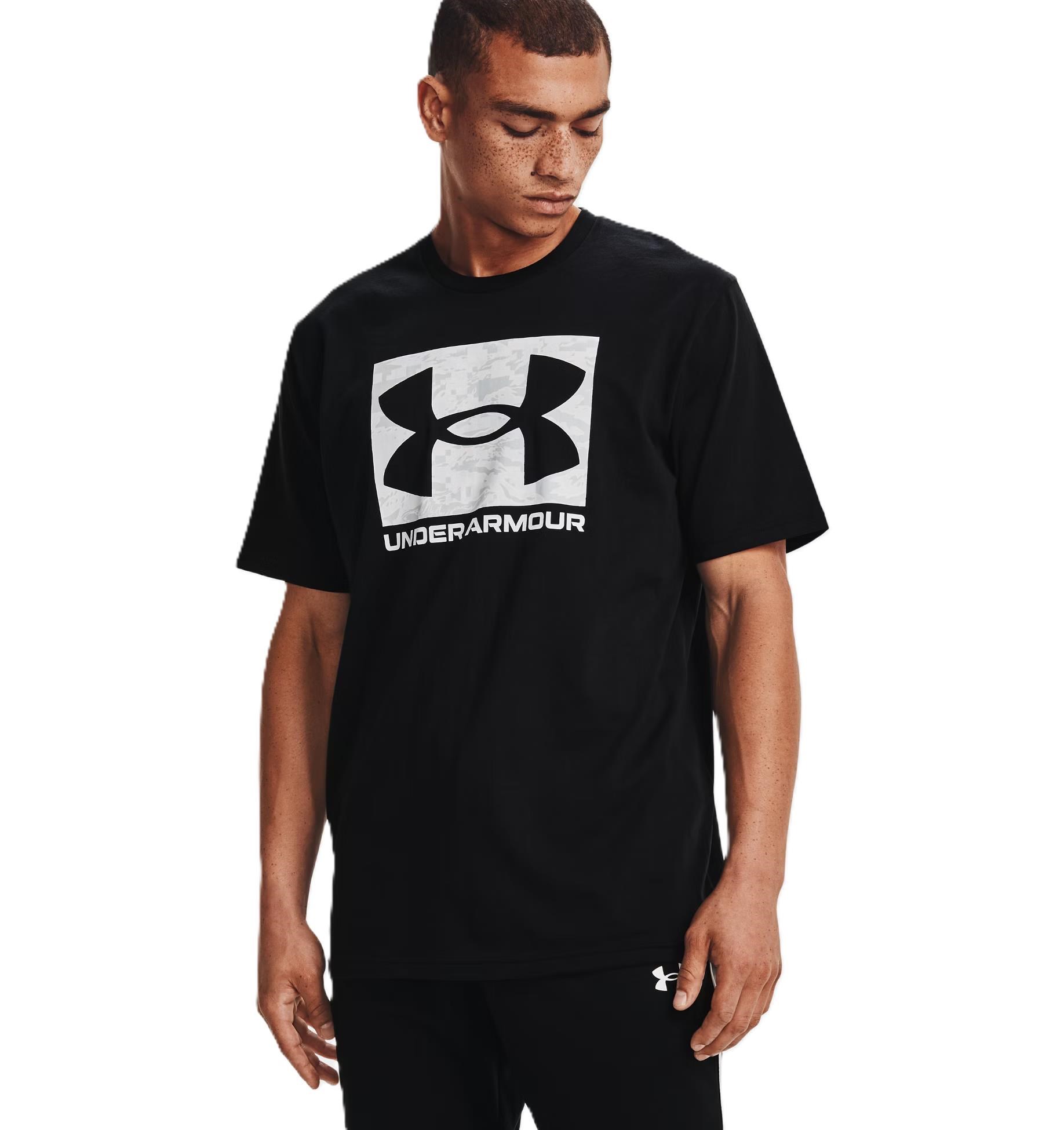 Under Armour ABC Camo Boxed Logo SS męski T-shirt, czarny