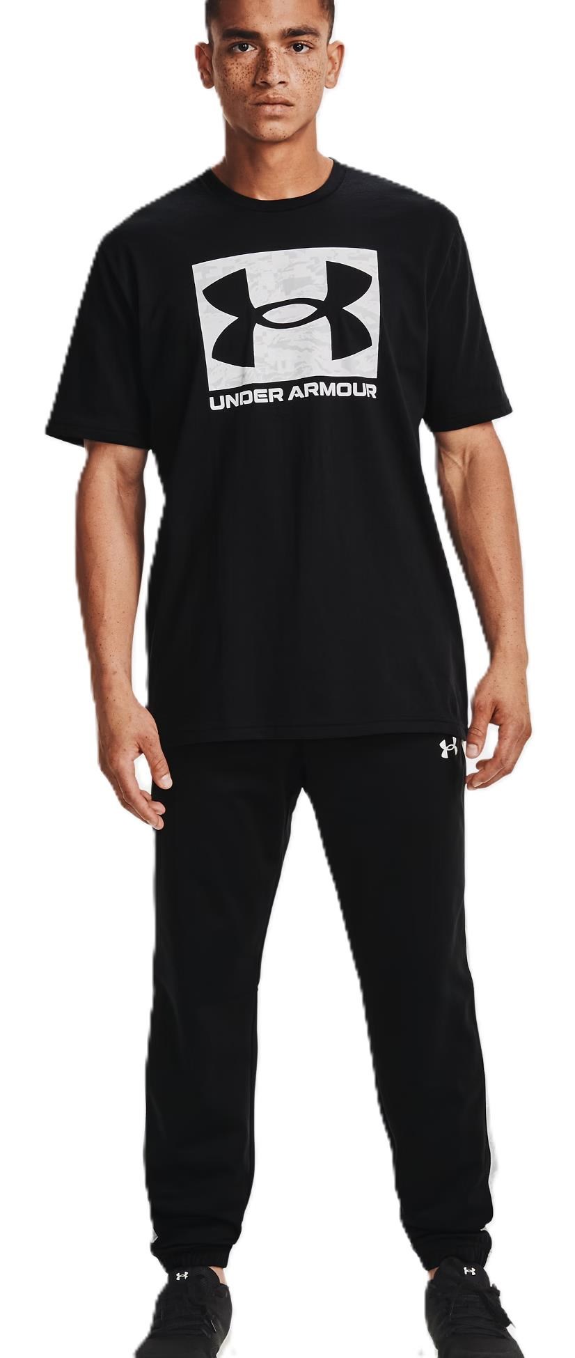Under Armour ABC Camo Boxed Logo SS męski T-shirt, czarny