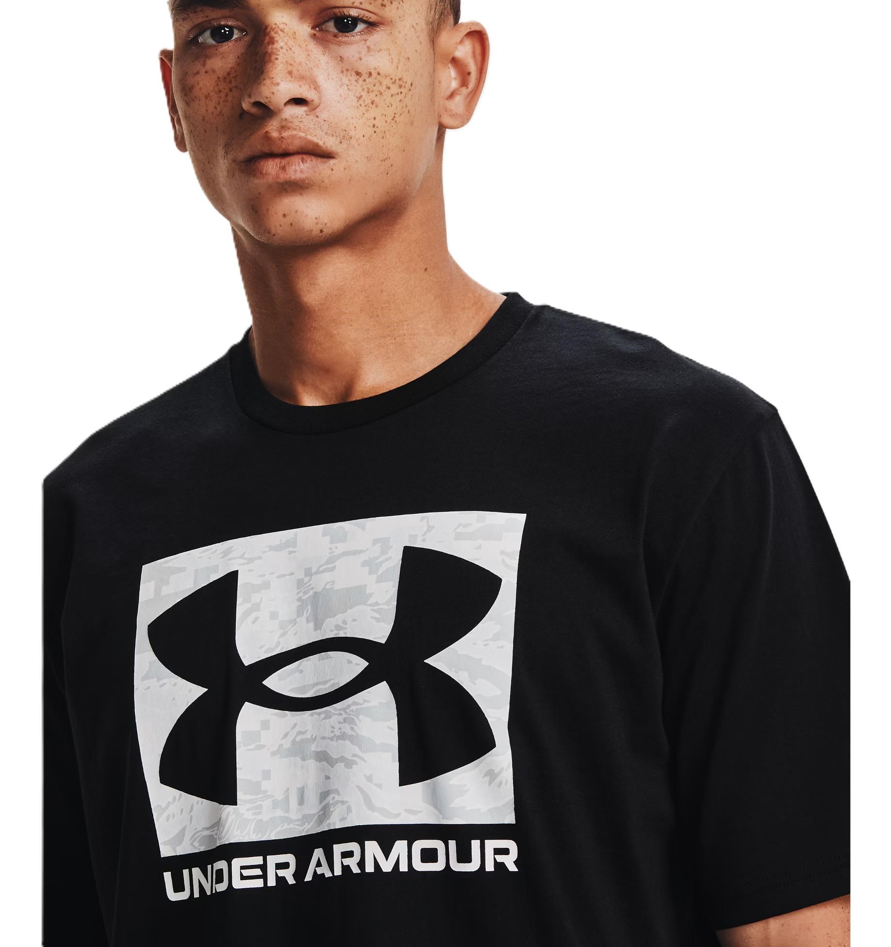 Under Armour ABC Camo Boxed Logo SS męski T-shirt, czarny