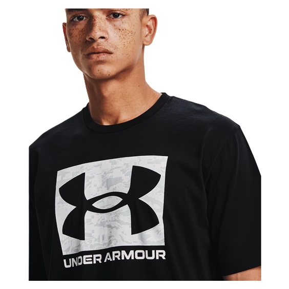 Under Armour ABC Camo Boxed Logo SS męski T-shirt, czarny