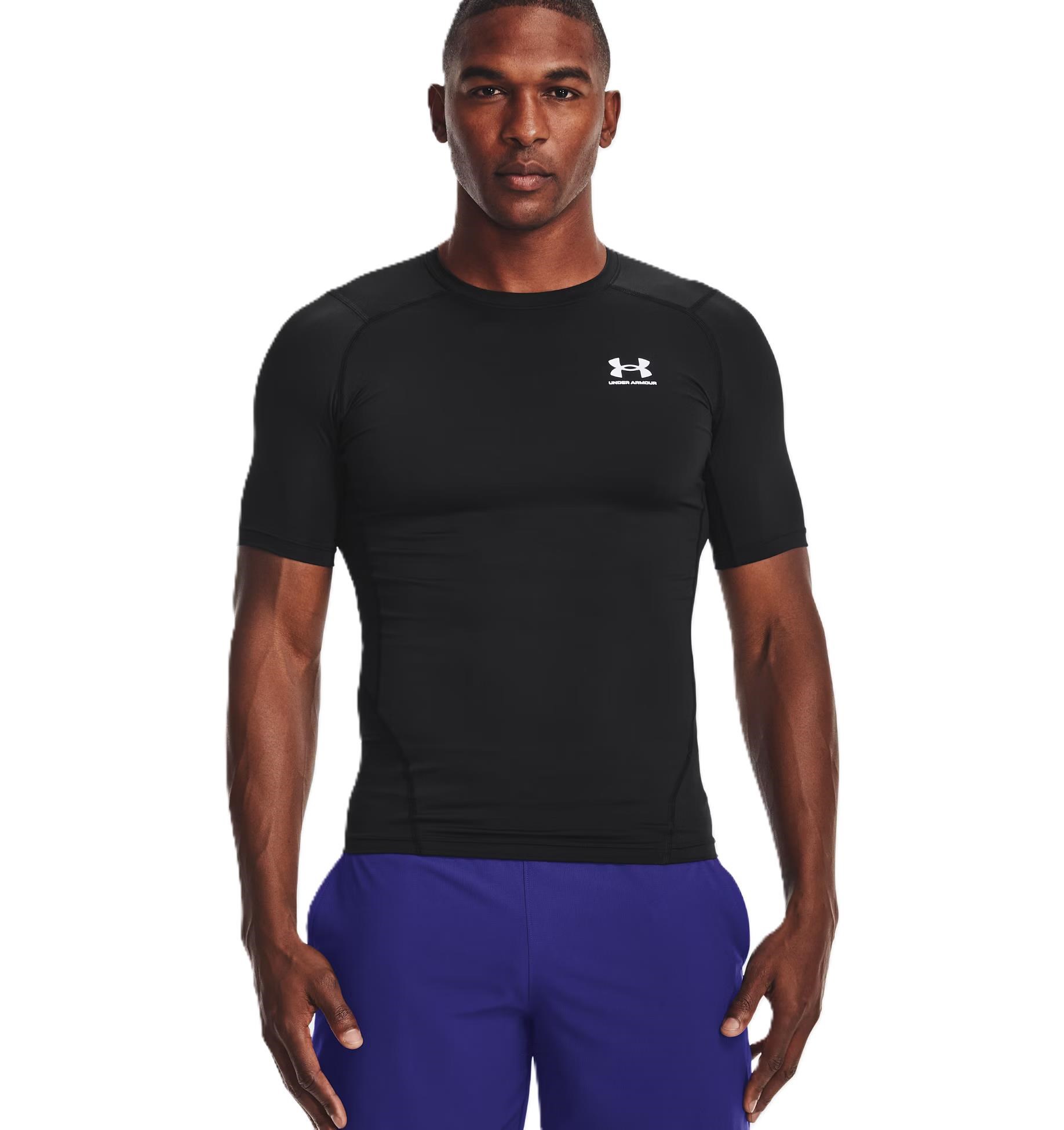 Under Armour HeatGear męska koszulka termiczna, czarna