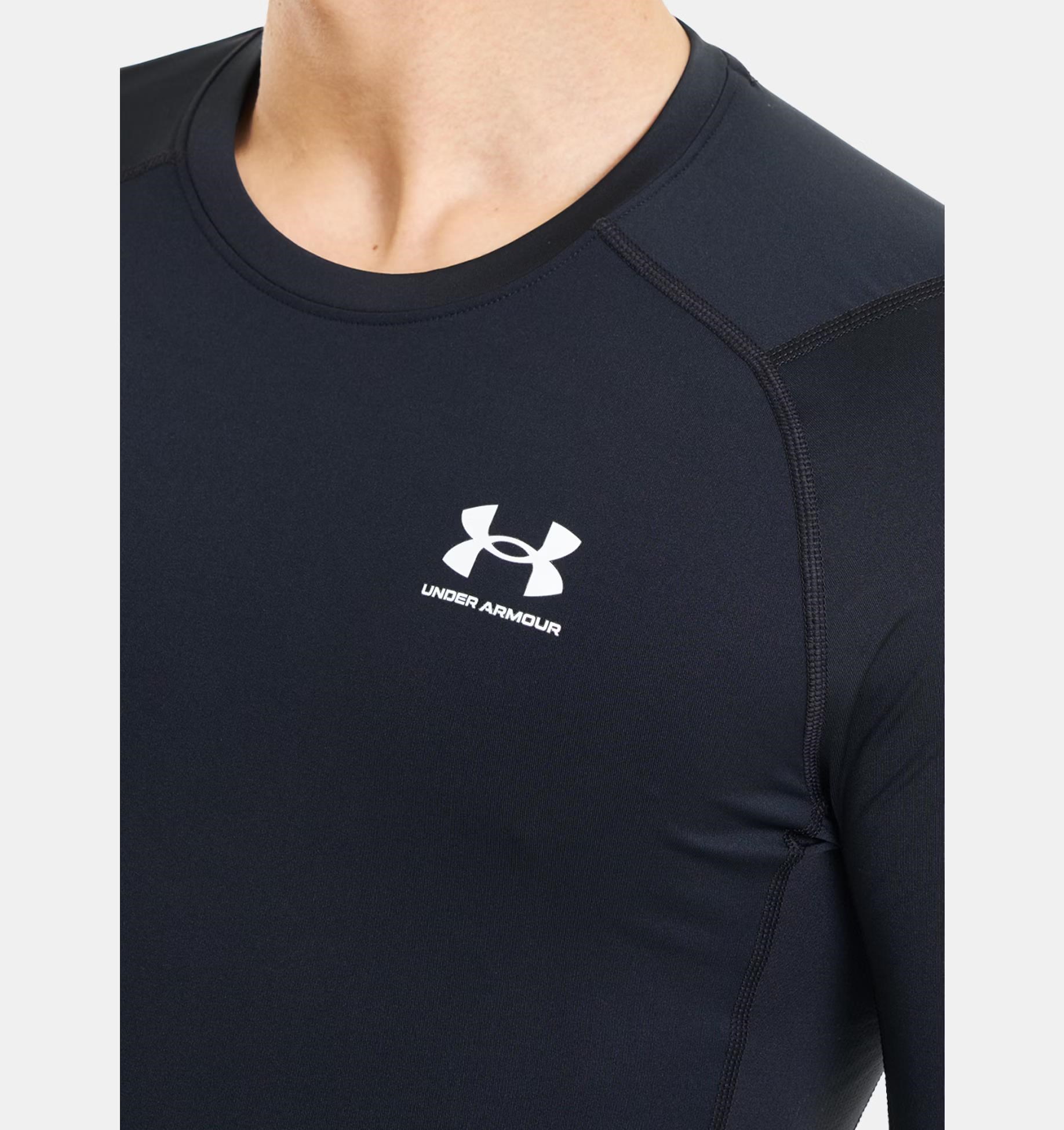 Under Armour HeatGear męska koszulka termiczna, czarna