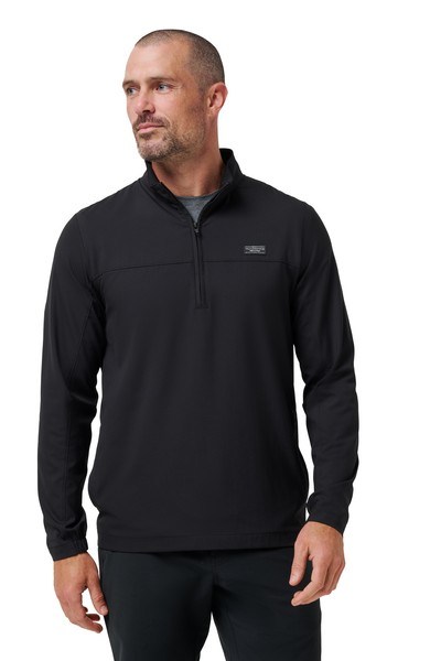 Travis Mathew Wanderlust quater zip męska kurtka, czarna
