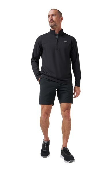 Travis Mathew Wanderlust quater zip męska kurtka, czarna