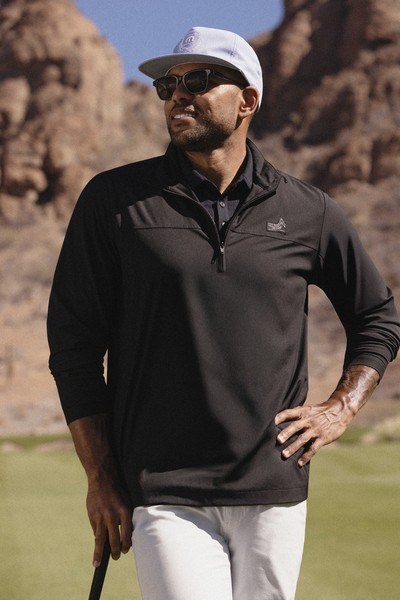 Travis Mathew Wanderlust quater zip męska kurtka, czarna