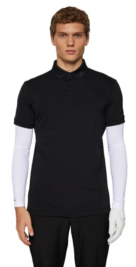J.Lindeberg KV Print męskie polo, czarne