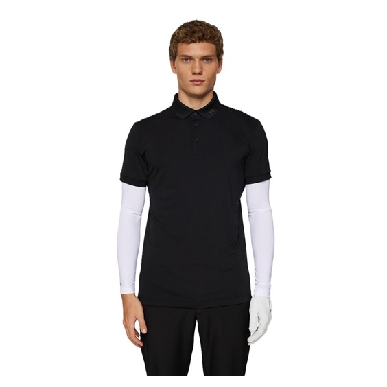 J.Lindeberg KV Print męskie polo, czarne