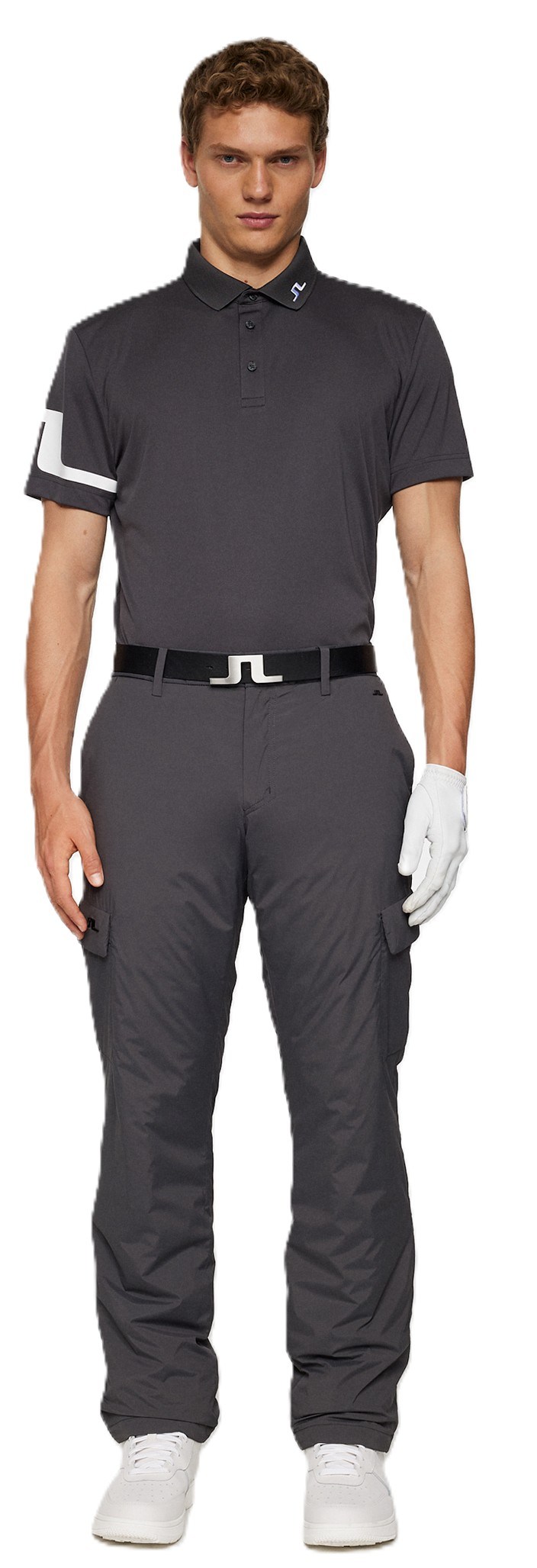 J.Lindeberg Aksel Padded Cargo spodnie męskie, asphalt | Golf Brothers.pl