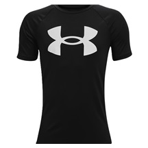 Under Armour Tech Big Logo junior t-shirt, czarny