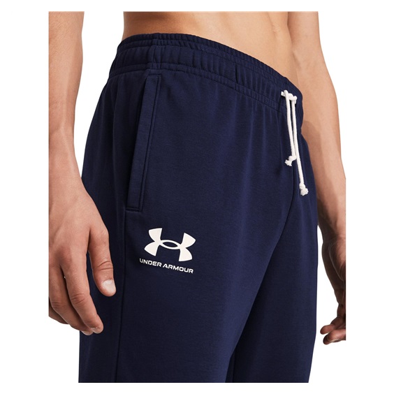 Under Armour Rival Terry męskie spodnie dresowe, granatowe