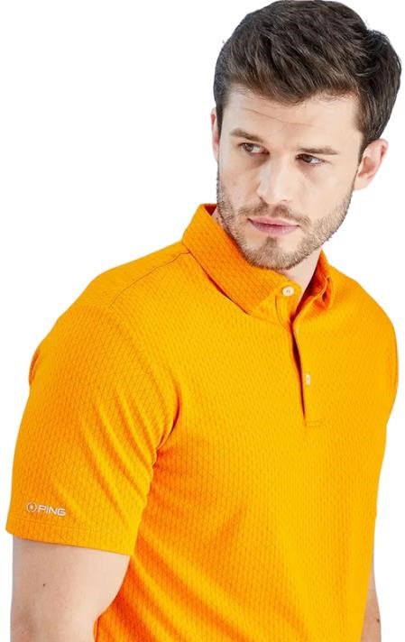 PING Hershel męskie polo, sunburst multi